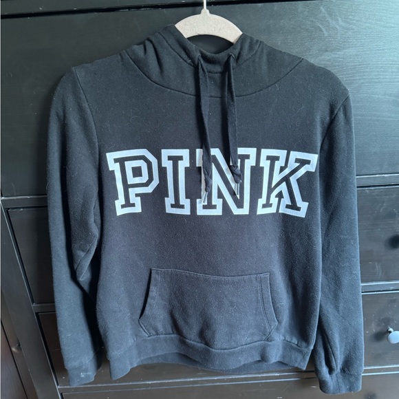 PINK Victoria's Secret Black Hoodie - Picture 1 of 3
